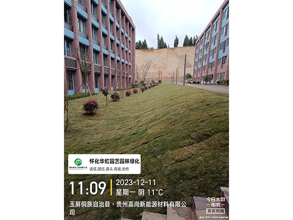 贵州嘉尚新能源材料有限公司绿化施工现场